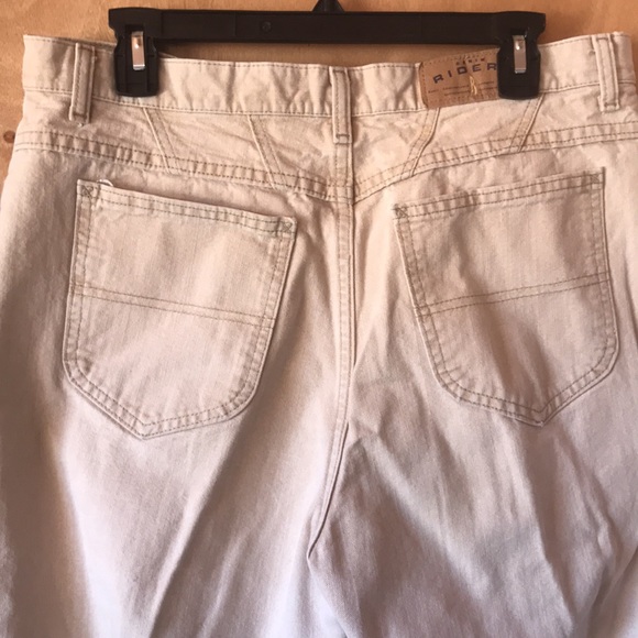Vintage Riders by Lee denim beige size 16 long - Picture 5 of 7